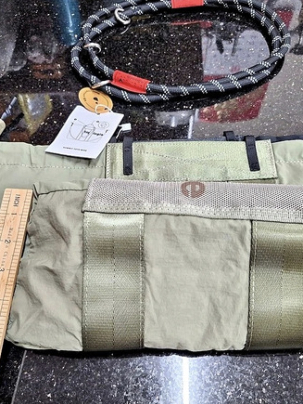 topologie Summit Tote Wide Medium Tote in Green & Black NWT